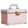 Nzbz Vanity Case Rigide Femme Beauty Case Mallette Rangement Maquillage Makeup Case de Voyage Boite 13" 33 x 22 x 21 cm , Ve