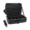 Relavel Sac de maquillage extra large - Sac de voyage - Sac de voyage professionnel - Sac de rangement pour ongles - Organise