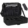 Relavel Sac de maquillage extra large - Sac de voyage - Sac de voyage professionnel - Sac de rangement pour ongles - Organise