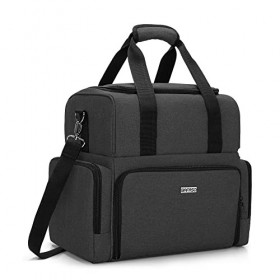 BAFASO Trousse de Maquillage de Voyage à 2 Couches, Sac de Maquillage avec 3 Étuis Amovibles, Sac à Cosmétiques Sac Seulemen