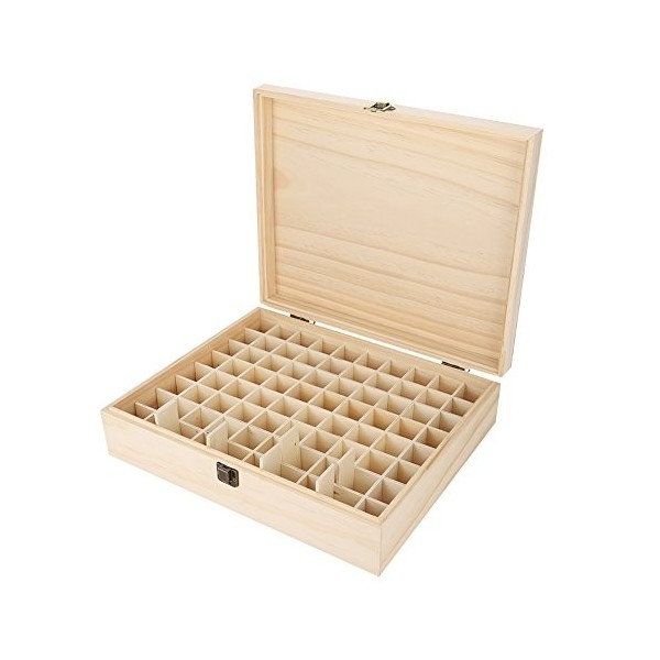 Huile essentielle Boîte de rangement en bois Boîte à huile Organisateur Conteneur Aromathérapie pour le transport et le stock