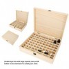 Huile essentielle Boîte de rangement en bois Boîte à huile Organisateur Conteneur Aromathérapie pour le transport et le stock