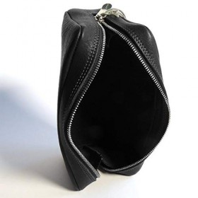 SONNENLEDER Trousse de maquillage « FASCHINA » de qualité supérieure avec logo, couleur : noir