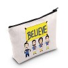 LEVLO Believe Ted Trousse de maquillage pour les fans de la série télévisée Ted Believe Trousse de maquillage zippée pour les