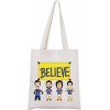 LEVLO Believe Ted Trousse de maquillage pour les fans de la série télévisée Ted Believe Trousse de maquillage zippée pour les