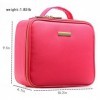 [Gifts for women] ROWNYEON PU Leather Makeup Case Mini Makeup Bag Portable Travel Makeup Bag EVA Makeup Train Case Best Gift 