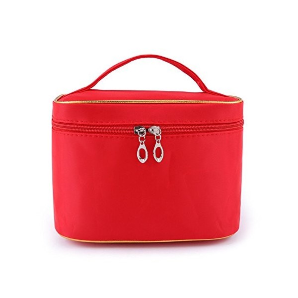 Femme Sac à Maquillage Cosmétique Portable Trousse de Toilette Grande Capacité Organisateur de Produits Cosmétiques Rangement