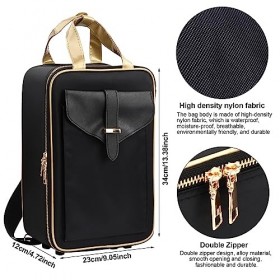 Vanity Case, Malette Rangement Maquillage Grande Capacité pour Professionnel, Trousse Maquillage Compartiment pour Voyage - 3