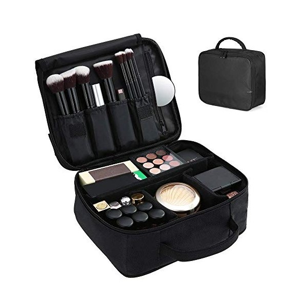 Aoresac Malette Rangement Maquillage, Makeup Trousse Vanity Sac, Grande Cosmétique Trousses Case Voyage, Toilette Makeup Bag 