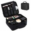 Aoresac Malette Rangement Maquillage, Makeup Trousse Vanity Sac, Grande Cosmétique Trousses Case Voyage, Toilette Makeup Bag 