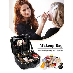 LIONVISON Trousse Maquillage, Sac Rangement Maquillage de Voyage Professionnel Malette Maquillage, Sac Grand Trousse de Maqui