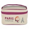 Petit Vanity PARIS Beige - Mini Trousse à Maquillage pour Femme DLP Derrière La Porte