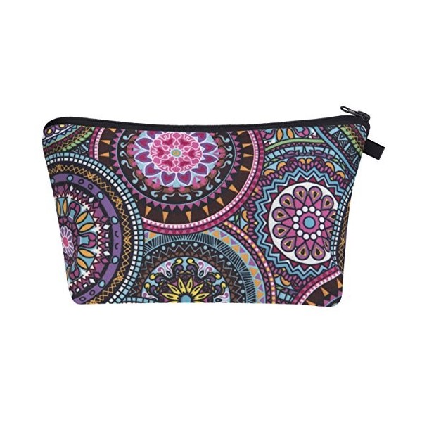 PREMYO Trousse de Maquillage Femme - Trousse Scolaire Fille Ado - Pochette École Collège Vanity Case Mandala