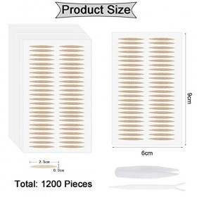 iTauyees 1200 Pièces Autocollant Double Paupiere, Invisible Double Paupière Ruban, bandes adhésives pour paupière tombante, a