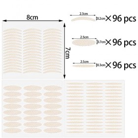 288 Pièces patch paupières tombantes,bandes à enfiler,remonte paupières,Rayures pour les yeux invisibles,autocollants à doubl