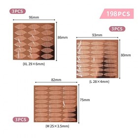 XIXKOLYU Lot de 396 bandes adhésives pour paupières tombantes - Pour lifting des paupières sans chirurgie M + L + XL 