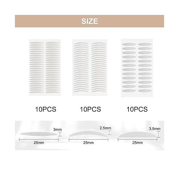 1200 Pièce Autocollant Double Paupiere, Invisible Double Paupière Ruban, Instant Lifting Sans Chirurgie Bandes, Bandes Adhési