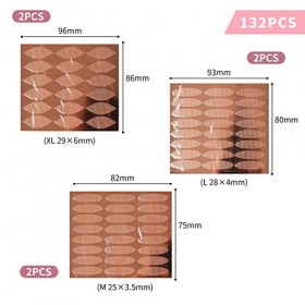 Lot de 132 bandes anti-glissement pour le raffermissement des paupières sans opération kit de démarrage – Dermatest « très 