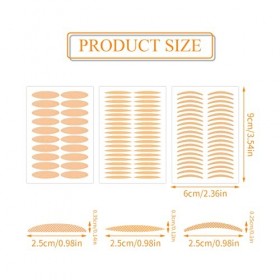 Laughhe 600 Pièces Bandes Paupières, Invisible Eye-Lifting by Sticked Autocollant Double Paupier, Bandes de Levage à Double P