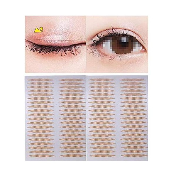 800 Pcs Respirant Invisible Beauté Simple-Face Dentelle Paupière Bande Double Paupière Autocollants Big Eye Décoration pour D