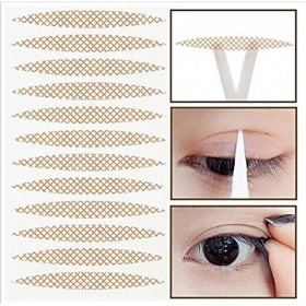 800 Pcs Respirant Invisible Beauté Simple-Face Dentelle Paupière Bande Double Paupière Autocollants Big Eye Décoration pour D
