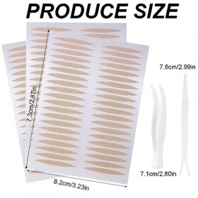 KQNM 480PCS Bandes Paupières, Autocollant Double Paupiere, Invisible Double Paupière Autocollant, Autocollants Instantanés po
