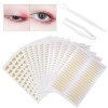 Autocollant Double Paupiere,Double Bande de Paupière,Eyelid Strips,Invisible Double Paupière Autocollant,Autocollants Instant