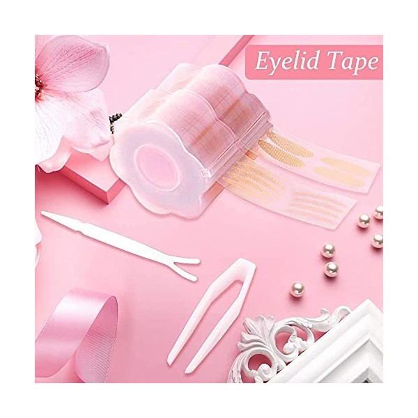 CHUANGOU Ruban adhésif pour paupières Autocollant de paupière pour Double Eyelid Lift, Parfait pour accrocher, inégale, Mono 