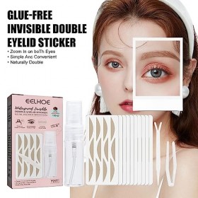 Ruban adhésif double face Eyelid - Bandes de levage invisibles - Avec barres de fourche