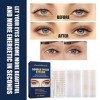 Lot de 480 bandes adhésives pour paupières à capuche, ultra invisibles sans chirurgie - Outils de beauté pour affaisser les y