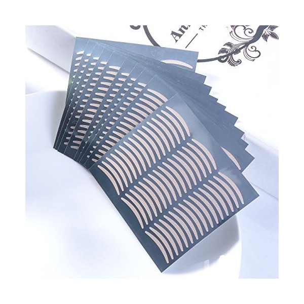 Lot de 240 bandes adhésives en fibre naturelle invisible pour paupière sans chirurgie