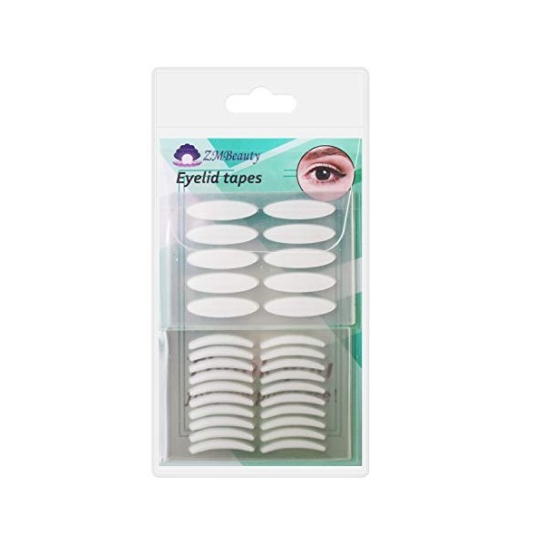 Lot de 400 bandes adhésives naturelles invisibles sur un côté pour paupières Usage médical Levage instantané des yeux sans ch