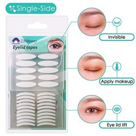 Lot de 400 bandes adhésives naturelles invisibles sur un côté pour paupières Usage médical Levage instantané des yeux sans ch