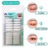 Lot de 400 bandes adhésives naturelles invisibles sur un côté pour paupières Usage médical Levage instantané des yeux sans ch