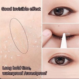 Bande de paupière glissante pour lifting sans chirurgie - Étanche - Tenue 24h - Double eyelid lifting tape