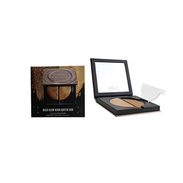 Smashbox Halo Glow Surligneur Duo - Bronze Doré 0,17 oz 5 g 