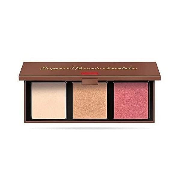 Pupa Milano Zero Calorie Chocolate Highlighter Palette - 001 Cherry Chocolate For Women 0.315 oz Highlighter