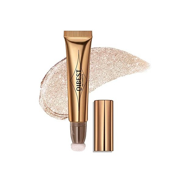 Baguette de beauté liquide contour, crème blush surligneur contour avec coussin surligneur liquide visage bronzant naturel su