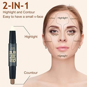 Illuminateur Contouring,Contouring Stick,Bâton Surligneur,Makeup Contouring,Illuminateur Contouring,Contouring Maquillage,Cor