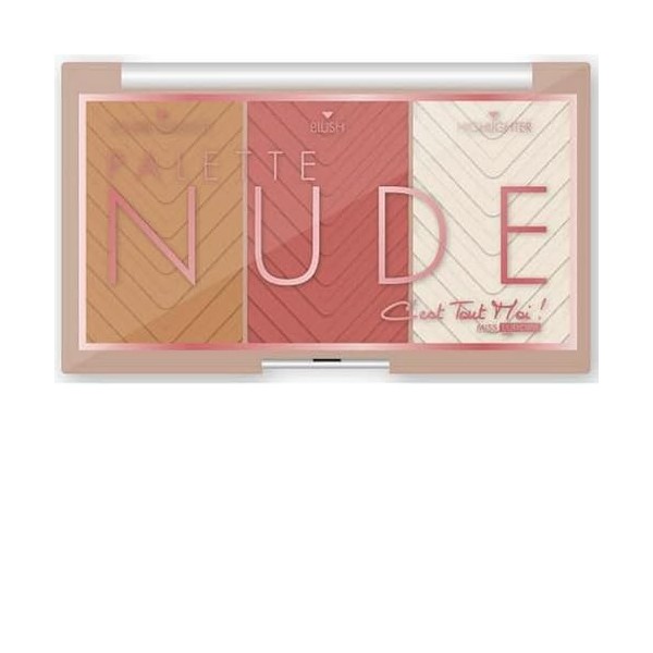 Palette pour le teint, illuminateur et couleur nude