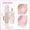 Highlighter Liquide 2PCS Maquillage Polyvalent à Texture Légère Longue Durée et Imperméable à Leau Rare Beauty Crée Un Look 