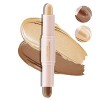 Boobeen Crayon de Maquillage Crème de Contour à double extrémité, Crayon de Maquillage Longue Durée et Imperméable pour le Vi