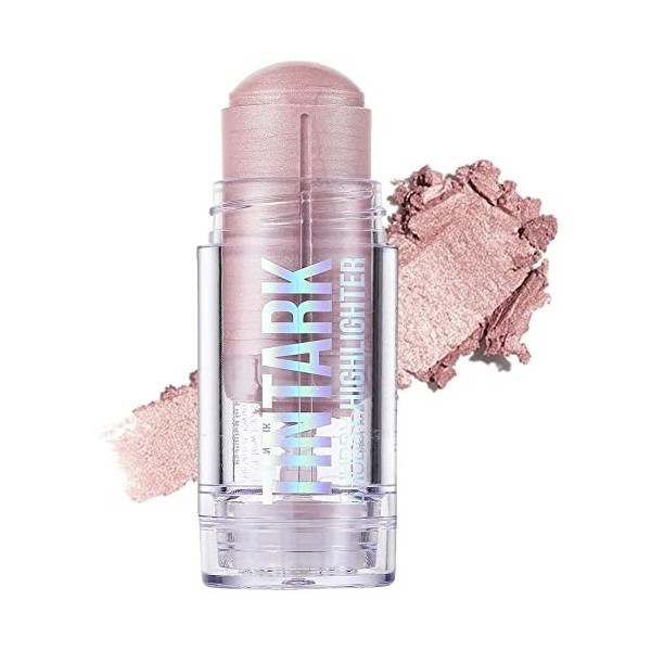 TINTARK Chubby Highlighter Stick -texture crémeuse et lumineux Fluorescent highlighter maquillage, illuminateur de teint,Vega