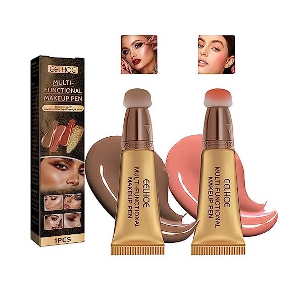 Blush Liquide Contouring 6 Pièces Contour Liquid Maquillage Stick Bronzer Highlighter Visage Et Face Baguette De Applicateur 