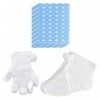 Frcolor 600pcs chaussettes de gants en plastique de doublures de bain de paraffine pour sacs de thérapie de cire de bain de p