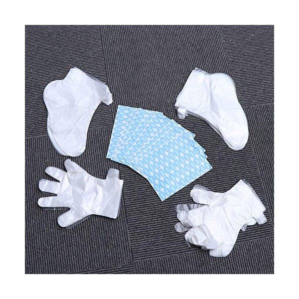 Frcolor 600pcs chaussettes de gants en plastique de doublures de bain de paraffine pour sacs de thérapie de cire de bain de p