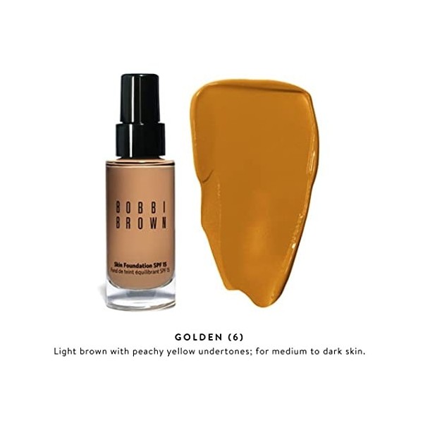 Bobbi Brown Skin Foundation SPF 15 Fond de teint 6 doré 30 ml