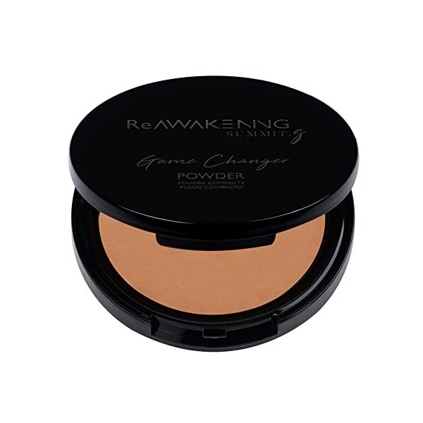 SUMMIT.g Game Changer Flawless Pressed Powder - Fond de teint mat antireflet estompable pour une tenue longue durée en apesan