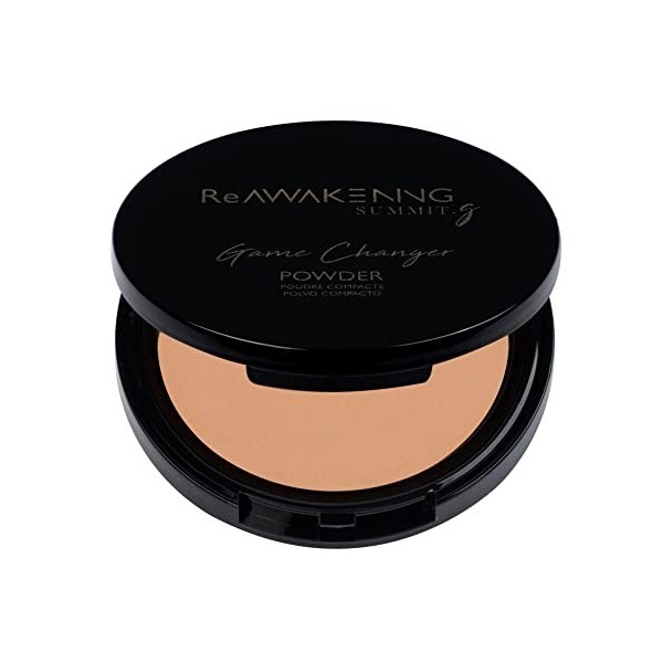 SUMMIT.g Game Changer Flawless Pressed Powder - Fond de teint mat antireflet estompable pour une tenue longue durée en apesan