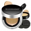 SIAMHOO Fond de Teint Air Cushion CC Crème avec SPF50+ Couvrance complète Légèreté Longue durée Contrôle de lhuile pour tous